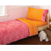 Embossed Jacy Toddler 4 Piece Bed Set in Pink