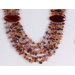Agate Chips, Amethyst and Carnelian Necklace