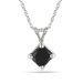 Rope Chain Princess Cut One Carat of Diamonds Pendant
