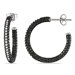 Round Diamond Hoop Earrings