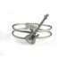 Guitar Bracelet in Matte Silver