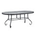 Ramsgate Oval Obscure Glass Dining Table
