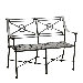 Delphi Metal Garden Bench