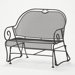 Cantebury Gliding Barrel Loveseat