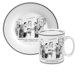 The New Yorker Bottle of Wine Mug and Salad Plate Set