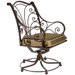 Ashbury Swivel Dining Arm Chair with Cushion
