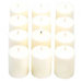 White Unscented Votive Candles - Set of 36