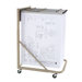 Vertical Mobile Rack with 12 Pivot Hangers in Sand Beige