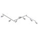 Matrix 6 Light Ceiling Spotlight in Satin Nickel
