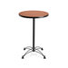 Cafe 41.5" x 24" Round Table with Black Base