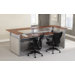 RiZe Panel System L-Shaped Reception Station with Tops