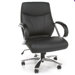 Mid-Back Synthetic Leather Executive Office Chair with Arms