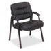 93 Series Leather Visitors Chair with Loop Arms, Black                                                                       