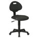 Low Black Urethane Task Chair