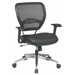 Space Seating Mid-Back Leather AirGrid Back Task Chair
