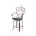 Cafe Scroll Back Counter Stool in Distressed Bronze