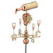 Wine Bottle Weathervane with Garden Pole