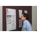 Burlap Fabric Covered Bulletin Boards - Aluminum Frame
