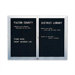 Wall-Mounted Deluxe Enclosed Directory Boards - Aluminum
