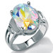 Sterling Silver Aurora Borealis Ring