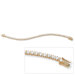 18k Gold/Silver Cubic Zirconia Bracelet