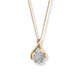 Sterling Silver Diamond Cluster Pendant