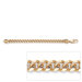 Gold Plated Men's Curb-Link Bracelet