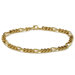 Gold Plated Figaro-Link Bracelet