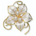 Goldtone Simulated Pearl Pin