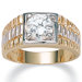 Men's 14K  Gold - Plated Cubic Zirconia Ring