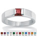Princess - Cut Birthstone Stack Ring