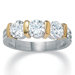 Cubic Zirconia Tutone Ring