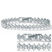 Cubic Zirconia Platinum / Sterling Silver Bracelet