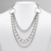 Multi - Strand Rhinestone Necklace