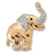 Crystal Elephant Pin