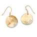Round Austrian Crystal Disk Earrings