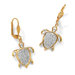 Filigree Turtle Pierced Earrings