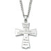 Stainless Steel Serenity Prayer Cross Pendant