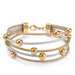 Cable-Link Multi-Strand Bracelet