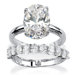 Marquise Cut Cubic Zirconia Bridal Ring Set