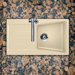 City Series Dual Mount Reversible Single Bowl Sink with Drainer Board