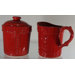 Sorrento Ruby Sugar and Creamer Set