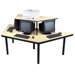 Economy 3 Station Multi-User Work Station