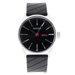 Men's Sentry Polyurethane Quartz Watch with Black Dial