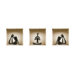 3D Effect Yoga Silhouette Figurine Wall Decal (Set of 3)