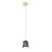 1 Light Round Canopy Zebra Pendant