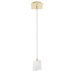 1 Light Etched Snow Ellipse Pendant