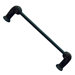 Mai Oui Utility Bar Pull in Distressed Black with Terra Cotta