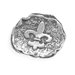 Textured Oxidized Sterling Silver Slide With Fleur-de-lis Design Slide Is 30mmCharm