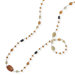 Sterling Silver 36 InchMultistone Beaded Necklace